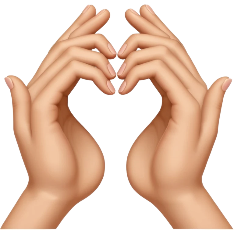 Hands with heart emoji