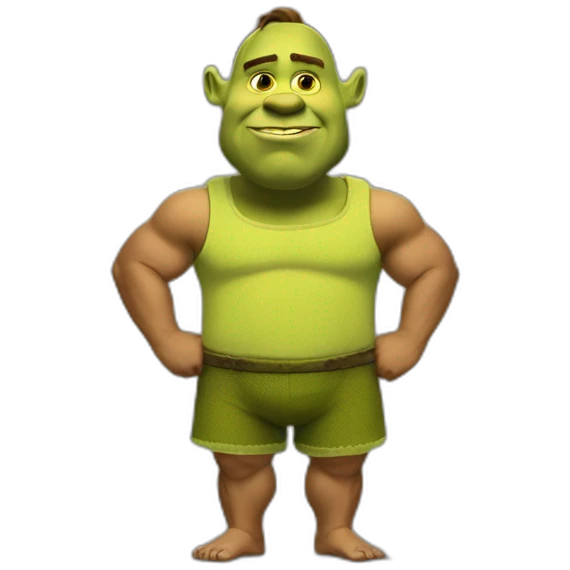 Shrek fulltime fitness body emoji