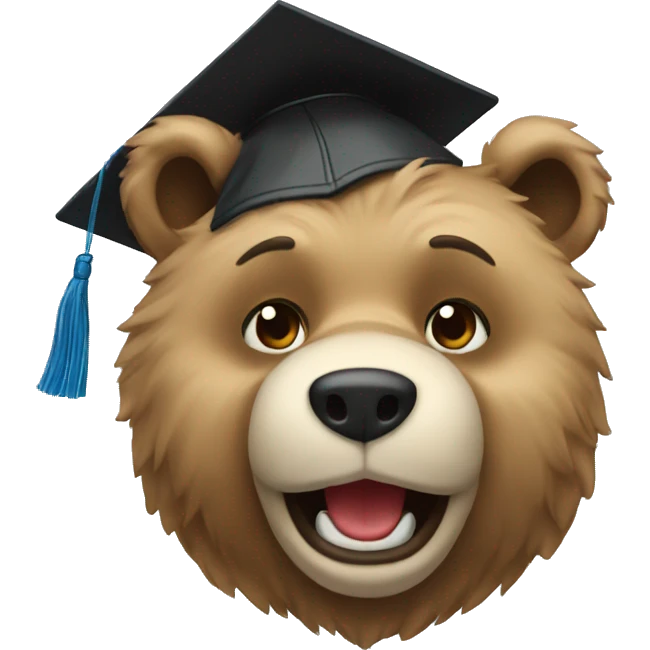 Graduation Bear emoji