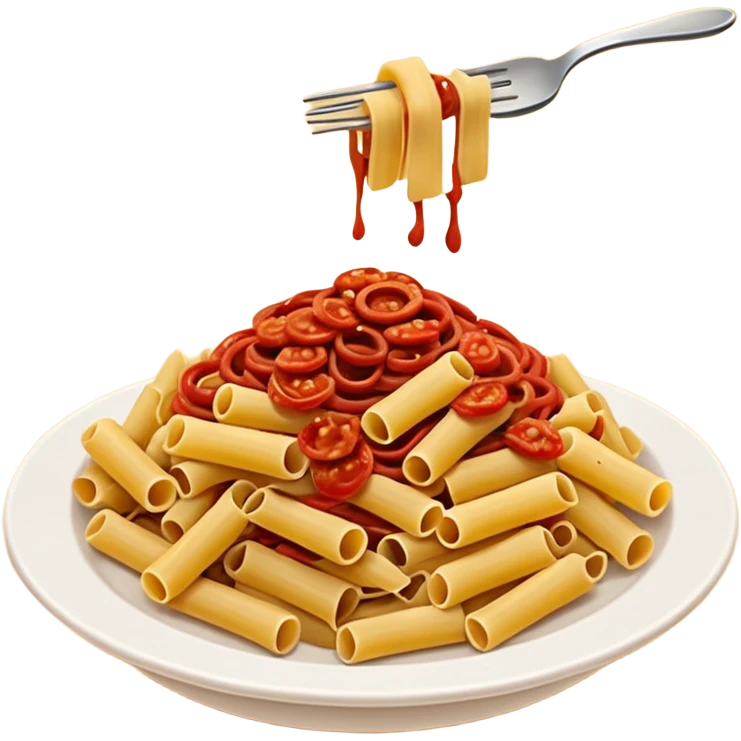 Pasta vermelha com papel emoji