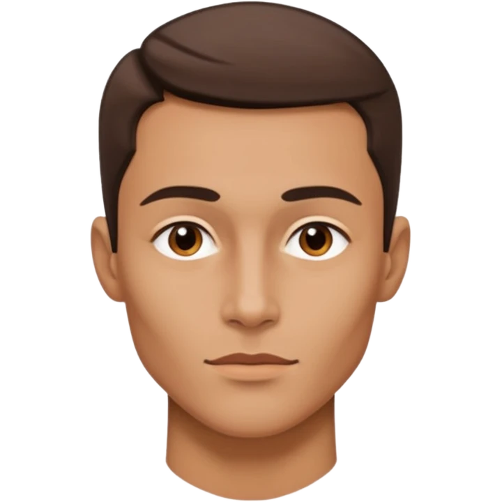 A person who has the sharpest jawline emoji