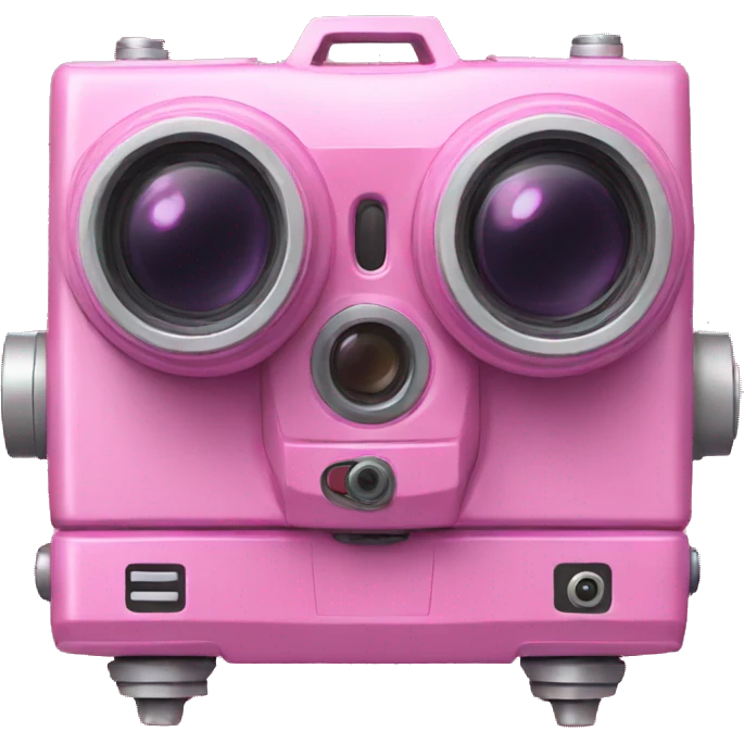 Pink robot camera  emoji