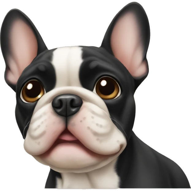Black and tan French bulldog  emoji