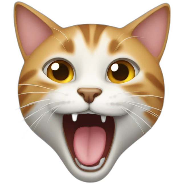 cat yawning emoji