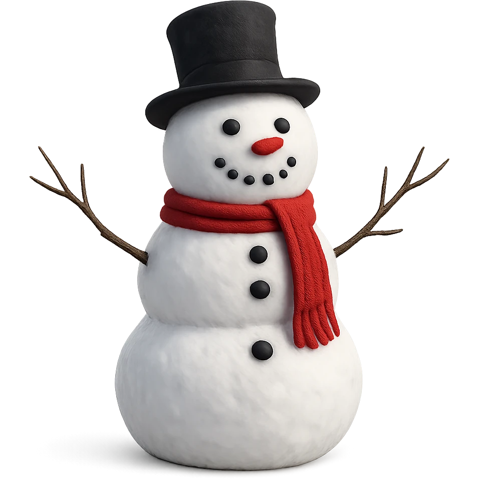 snowman remove background emoji