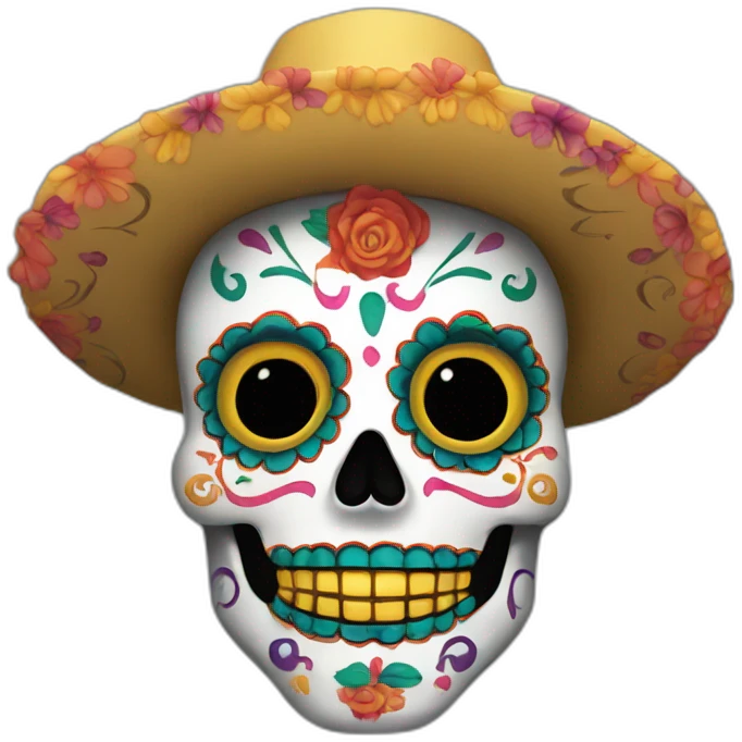 day of the dead party emoji