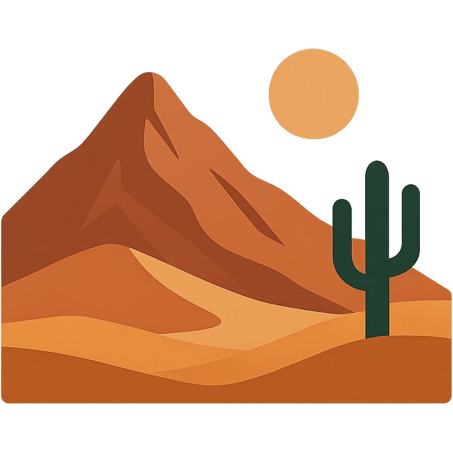 A modern desert mountain, wallpaper, modern emoji