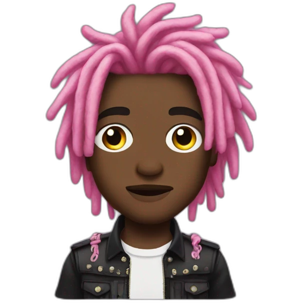 lil uzi vert , pink hair dread emoji