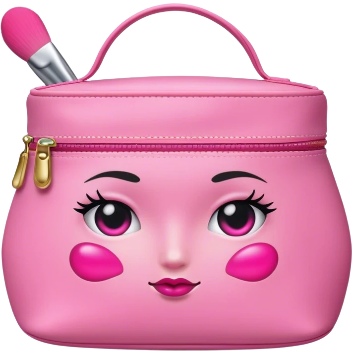Pink makeup bag  emoji