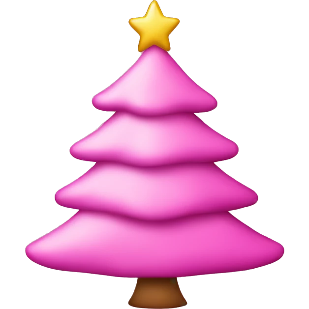 pink Christmas tree emoji