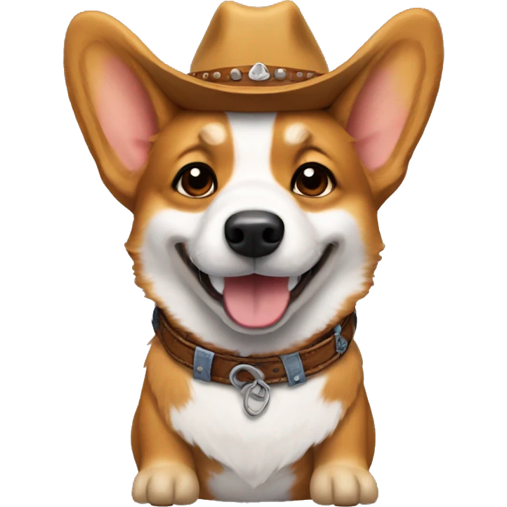 Cowboy corgi emoji