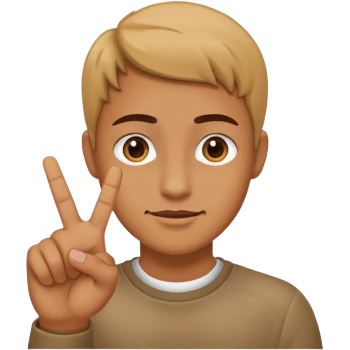 someone who makes a 6 or 7 with their hands emoji