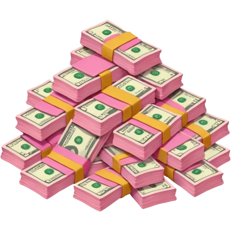Pink money emoji