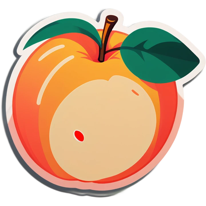 Peach with hand marks on it  emoji