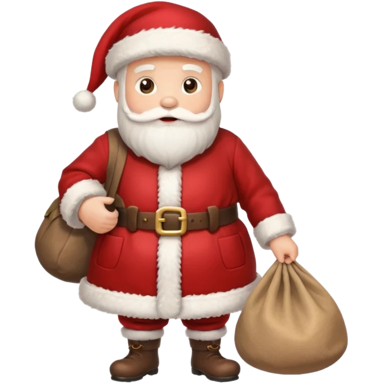 create a realistic santa claus on christmas emoji