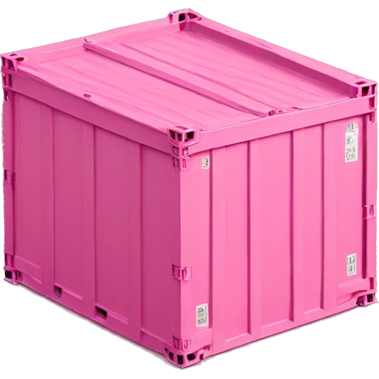 Pink container emoji