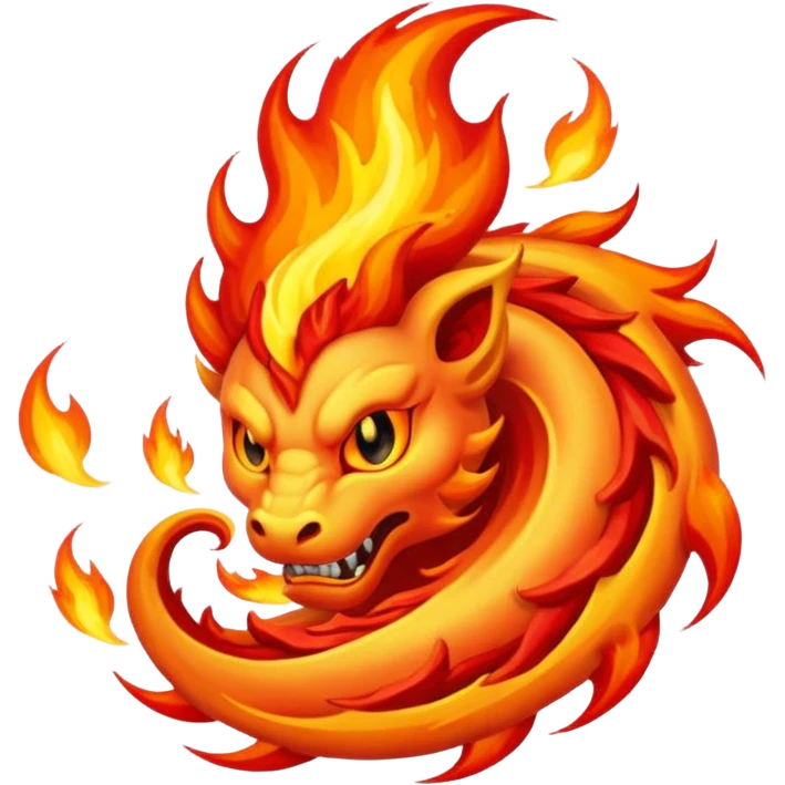 fire elemental tattoo motif emoji