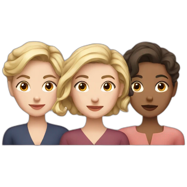 Louisa, Franny, and Helen emoji
