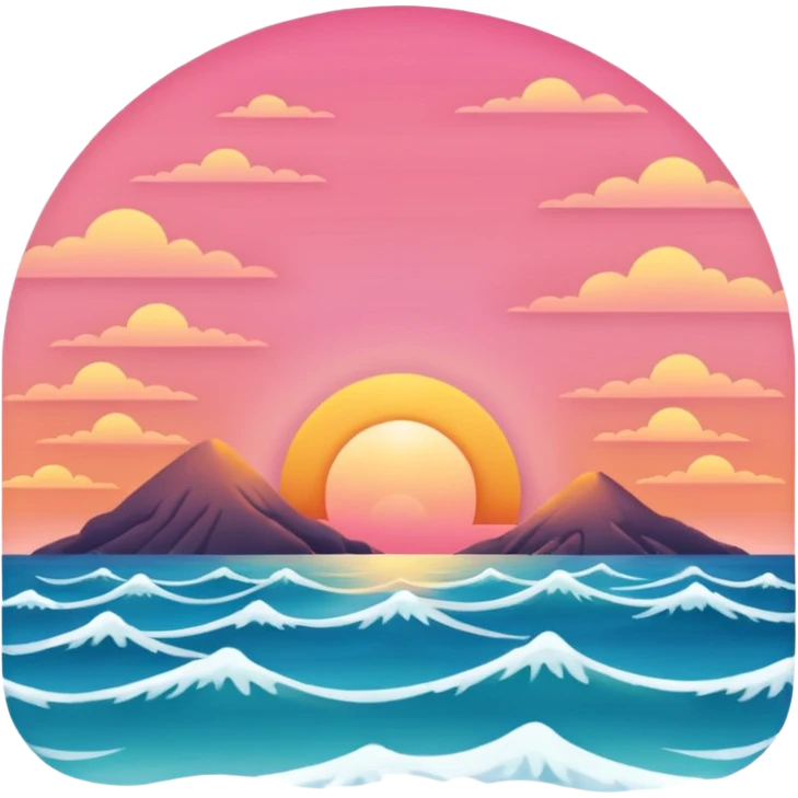 Mare col tramonto emoji