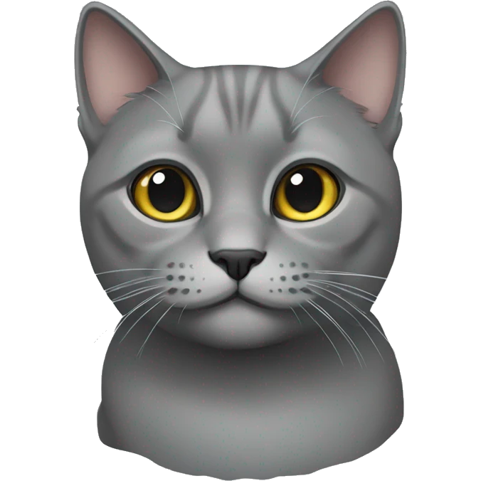 Gray British cat emoji