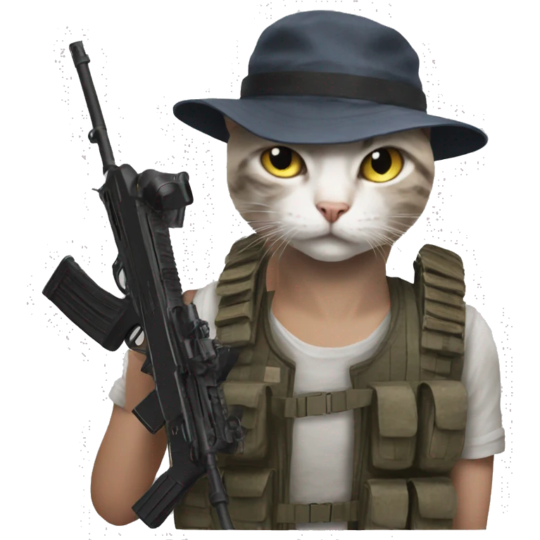 Cat play pubg emoji