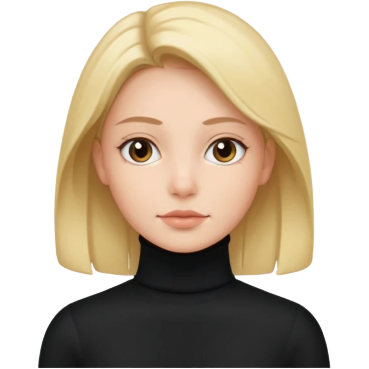 검정 목폴라 emoji