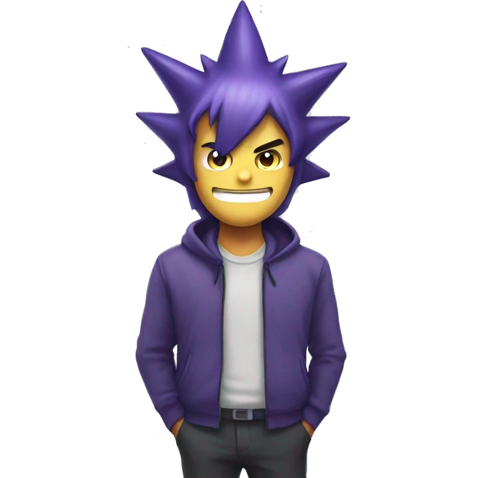 marketing guy as gengar from pokemon emoji
