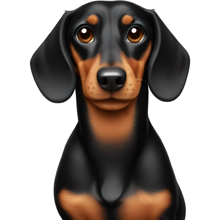 Black and tan dachshund emoji