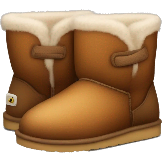 cute brown fuzzy uggs emoji