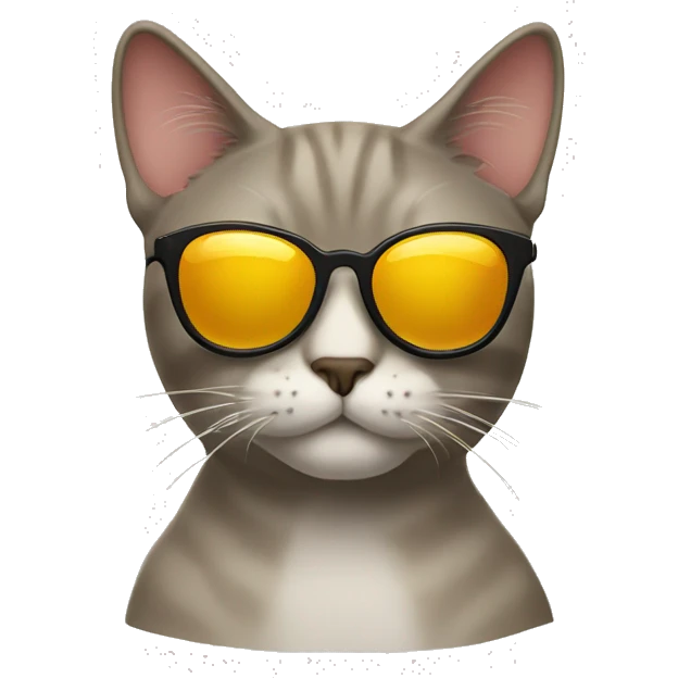 Cat with sunglasses emoji