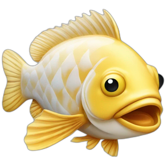 poisson pané purée emoji