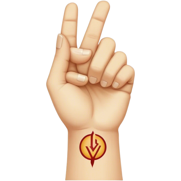 “A raised fist with a Venus symbol tattoo, representing feminist resistance and empowerment. emoji
