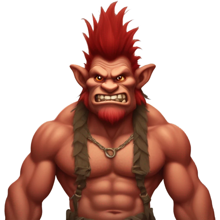 Red troll emoji