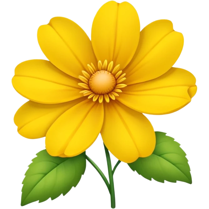 Yellow flower emoji