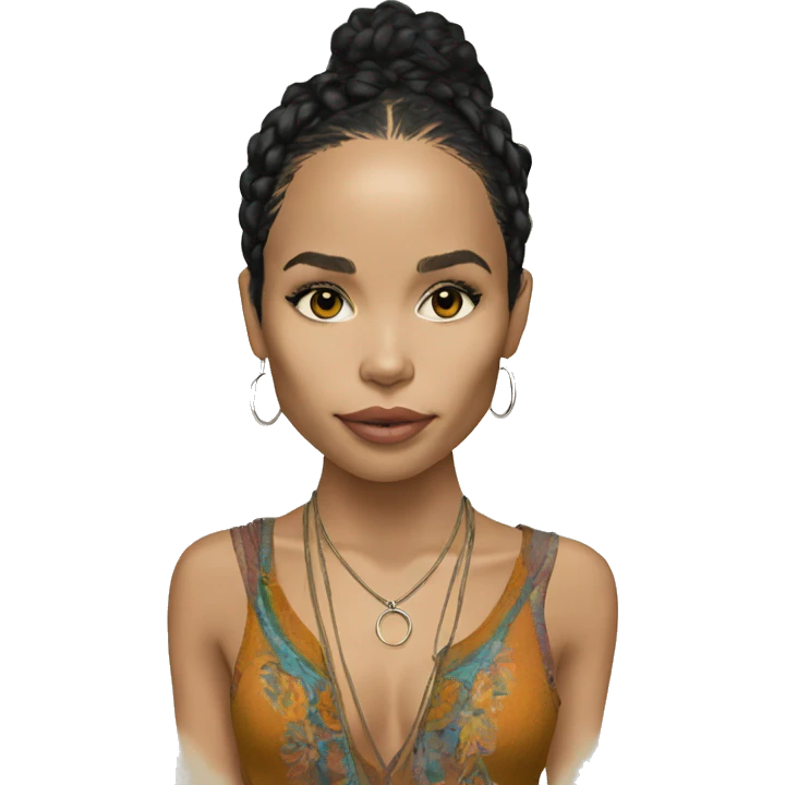 Zoe Kravitz, Portrait, Hippie Clothes emoji