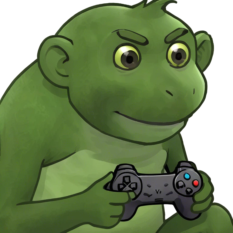 Monkey playing video games emoji