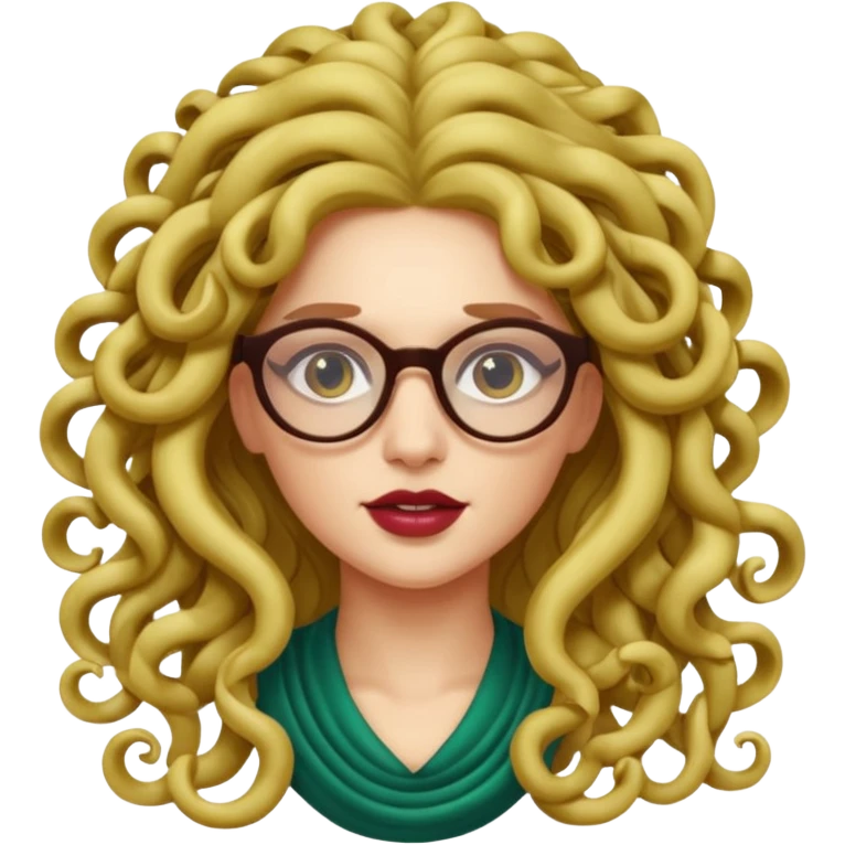 Medusa Versace with glasses  emoji