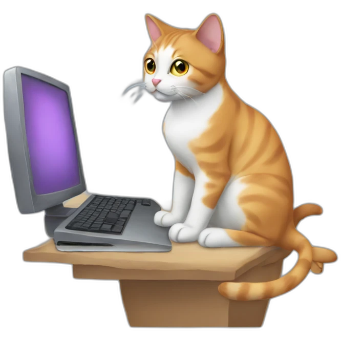 cat-working-at-the-computer emoji