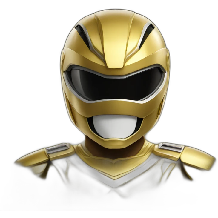Gold power ranger emoji