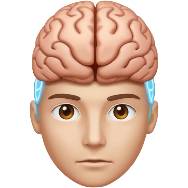 head and power inside brain emoji