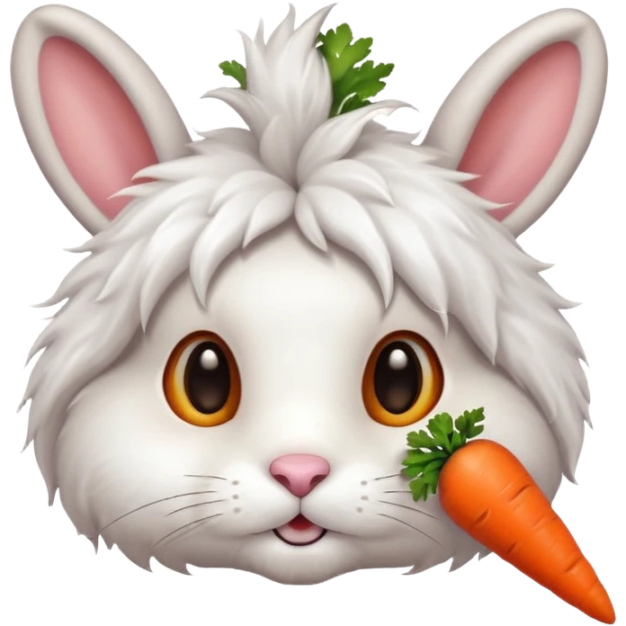 Bunny with Carot Head ￼ emoji