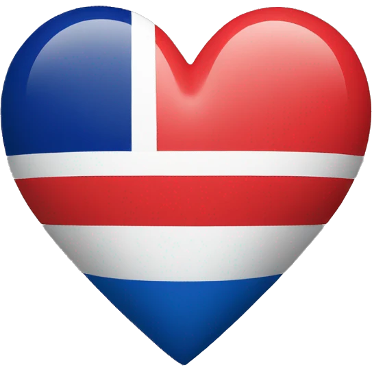heart but there is a french flag inside emoji