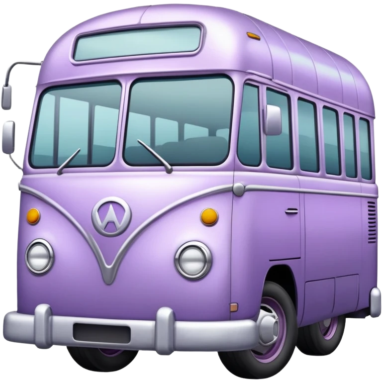 Pale purple Bus emoji