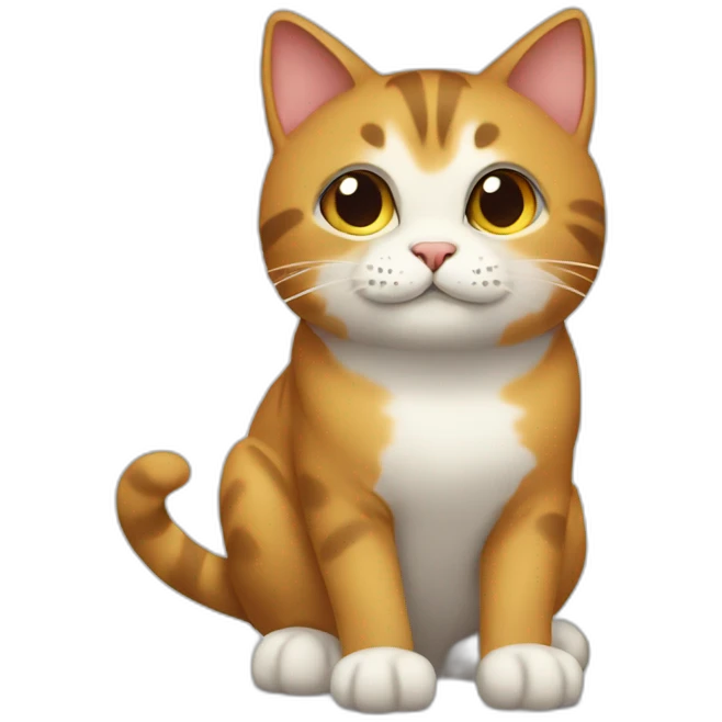 Cat saying he is right at upwards message emoji