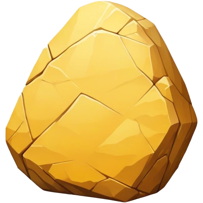 yellow rock  emoji
