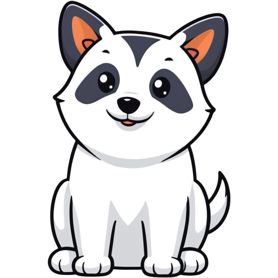 cartoon dog sticker emoji