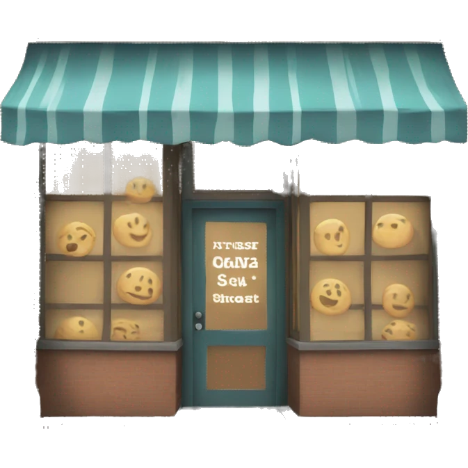a storefront that says chalk emoji