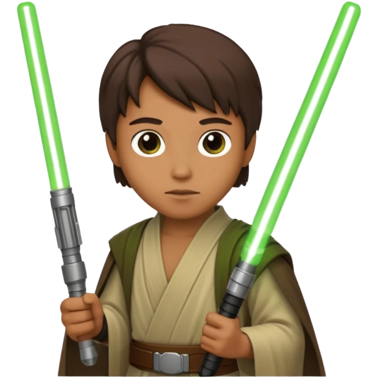 Ios 18, starwars green lightsaber jedi  emoji