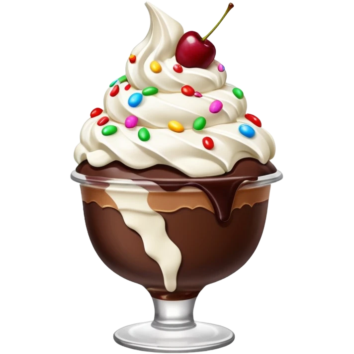 Ice Cream Chocolate Sundae with Cherry


 emoji