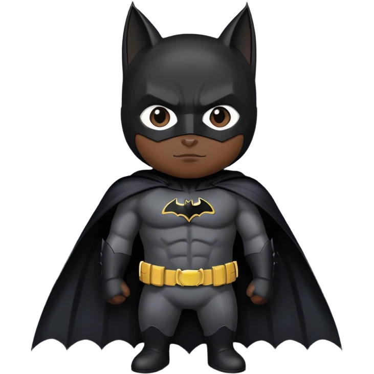 Batman with a cat as Batman emoji